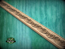 Load image into Gallery viewer, Regal Acanthus Scroll Molding - Architectural Grandeur, 40" Decorative wooden moulding for cornices and friezes, 1 pc, Unpainted, Baguette