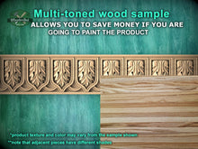 Load image into Gallery viewer, Gothic Flipping Moulding - Medieval Pattern, 40", 1 pc, Unpainted, Baguette, Carved decor