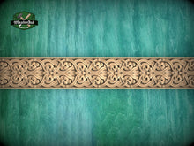 Load image into Gallery viewer, Timeless Celtic: Interwoven Wood Moulding – Wood Carved Design, 40" Celtic Style Wood Trim, 1 pc, Unpainted, Baguette