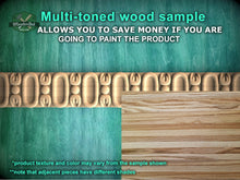 Load image into Gallery viewer, Triple Knot Ovale Molding - Classic Meets Modern Wood Decor, 40", 1 pc, Unpainted, Unique Architectural Detail, Carved Baguette