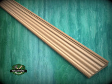 Load image into Gallery viewer, Elegant Wavy Natural Wood Base Moulding - Versatile Trim for Home Decor, 40" wooden moulding for cornices , 1 pc, Unpainted, Baguette