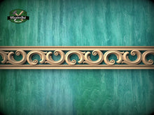 Load image into Gallery viewer, Eternal Scroll Carved Wood Molding - Sophisticated Decor Accent, 40", 1 pc, Unpainted, Unique Architectural Detail, Carved Baguette