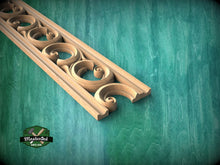 Load image into Gallery viewer, Eternal Scroll Carved Wood Molding - Sophisticated Decor Accent, 40", 1 pc, Unpainted, Unique Architectural Detail, Carved Baguette
