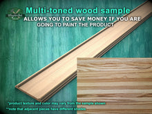 Load image into Gallery viewer, Modern Rounded Edge Wood Base Molding - Minimalist Home Decor, 40" Wood Base Moulding with Rounded Top, Carved wooden Baguette