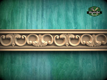 Load image into Gallery viewer, Acanthus Scroll Elegance Molding - Regal Acanthus Cascade, 40", 1 pc, Unpainted, Unique Architectural Detail, Carved Baguette