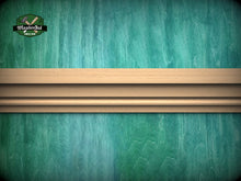 Load image into Gallery viewer, Versatile Natural Wood Moulding with Convex Strip - Ideal for Interior Decor, 40" wooden moulding for cornices , 1 pc, Unpainted, Baguette