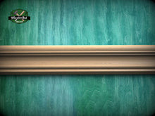 Load image into Gallery viewer, Refined Carved Wooden Moulding - Classic and Modern Design, 40" Elegant Wood Detail, 1 pc, Unpainted, Carved Baguette