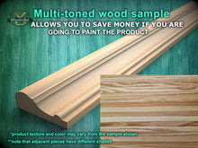 Load image into Gallery viewer, Refined Carved Wooden Moulding - Classic and Modern Design, 40" Elegant Wood Detail, 1 pc, Unpainted, Carved Baguette