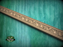 Load image into Gallery viewer, Renaissance Foliate Scroll Molding - Artistic Wood Decor, 40", 1 pc, Unpainted, Unique Architectural Detail, Carved Baguette