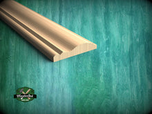 Load image into Gallery viewer, Natural Wood Molding with Curved Profile - Ideal for Elegant Interiors, 40" wood molding for walls and ceilings , 1 pc, Unpainted, Baguette
