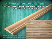 Load image into Gallery viewer, Natural Wood Molding with Curved Profile - Ideal for Elegant Interiors, 40" wood molding for walls and ceilings , 1 pc, Unpainted, Baguette