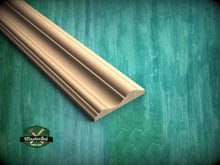 Load image into Gallery viewer, Natural Wood Moulding with Subtle Ridges - Ideal for Sophisticated Interiors, 40" wood molding for walls, 1 pc, Unpainted, Baguette