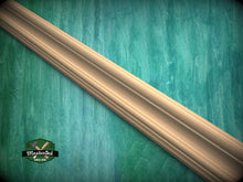 Load image into Gallery viewer, Natural Wood Moulding with Subtle Ridges - Ideal for Sophisticated Interiors, 40" wood molding for walls, 1 pc, Unpainted, Baguette