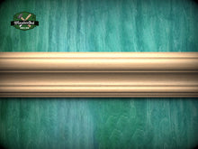 Load image into Gallery viewer, Natural Wood Moulding with Subtle Ridges - Ideal for Sophisticated Interiors, 40" wood molding for walls, 1 pc, Unpainted, Baguette