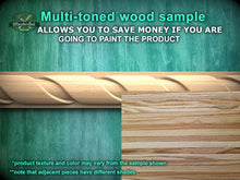 Load image into Gallery viewer, Half Round Twisted Ribbon Rope Moulding - Nautical Elegance, 40" Elegant Wood Detail, 1 pc, Unpainted, Carved Baguette