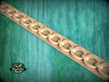 Load image into Gallery viewer, Continuous Ring Chain Moulding - Modern and Traditional Decor , 40" Classic & Modern Decor, 1 pc, Unpainted, Wood Carved Baguette