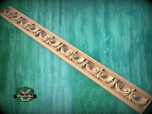 Load image into Gallery viewer, Acanthus Whirl Moulding - Classical Elegance in Wood, 40" Swirl Acanthus Leaf, 1 pc, Unpainted, Baguette
