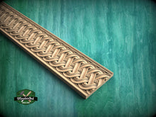 Load image into Gallery viewer, Infinite Rose Weave Molding - Eternity & Beauty Interwoven, 40" Intricate Celtic Knot, 1 pc, Unpainted, Baguette