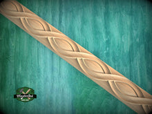 Load image into Gallery viewer, Scandinavian Inspired Continuous Loop Molding, 40" Elegant Wood Detail, 1 pc, Unpainted, Carved Baguette