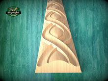 Load image into Gallery viewer, Scandinavian Inspired Continuous Loop Molding, 40" Elegant Wood Detail, 1 pc, Unpainted, Carved Baguette