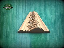 Load image into Gallery viewer, Regal Acanthus Scroll Molding - Architectural Grandeur, 40" Decorative wooden moulding for cornices and friezes, 1 pc, Unpainted, Baguette