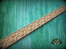 Load image into Gallery viewer, Timeless Celtic: Interwoven Wood Moulding – Wood Carved Design, 40" Celtic Style Wood Trim, 1 pc, Unpainted, Baguette