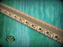 Load image into Gallery viewer, Imperial Luxury: Carved Wood Moulding, 40" , 1 pc, Unpainted, Dynamic Foliate Wood Baguette, Elite Wooden Decoration