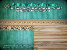 Load image into Gallery viewer, Imperial Luxury: Carved Wood Moulding, 40" , 1 pc, Unpainted, Dynamic Foliate Wood Baguette, Elite Wooden Decoration