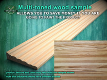 Load image into Gallery viewer, Elegant Wavy Natural Wood Base Moulding - Versatile Trim for Home Decor, 40" wooden moulding for cornices , 1 pc, Unpainted, Baguette