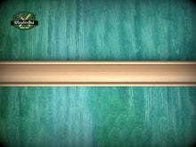 Load image into Gallery viewer, Unique Rounded Carved Molding - Versatile Architectural Trim, 40" wooden moulding for cornices , 1 pc, Unpainted, Baguette