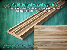 Load image into Gallery viewer, Refined Multi-Stepped Edge Wood Moulding - Perfect for Interior Enhancement, 40" wood molding for walls, 1 pc, Unpainted, Baguette