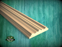 Load image into Gallery viewer, Refined Multi-Stepped Edge Wood Moulding - Perfect for Interior Enhancement, 40" wood molding for walls, 1 pc, Unpainted, Baguette
