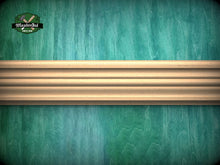 Load image into Gallery viewer, Refined Multi-Stepped Edge Wood Moulding - Perfect for Interior Enhancement, 40" wood molding for walls, 1 pc, Unpainted, Baguette