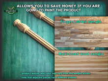 Load image into Gallery viewer, Half Column pilasters for Fireplace, Set 2pc, Pair of Carved Wood Trim Post Pillars