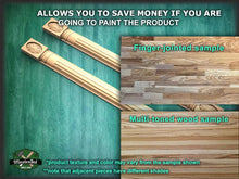 Load image into Gallery viewer, Handcrafted wooden Classic style fluted pilaster , Set 2pc, Pair of Carved Wood Trim Post Pillars