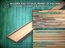 Load image into Gallery viewer, Modern Rounded Edge Wood Base Molding - Minimalist Home Decor, 40" Wood Base Moulding with Rounded Top, Carved wooden Baguette