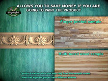 Load image into Gallery viewer, Acanthus Whirl Moulding - Classical Elegance in Wood, 40" Swirl Acanthus Leaf, 1 pc, Unpainted, Baguette