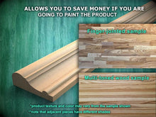 Load image into Gallery viewer, Refined Carved Wooden Moulding - Classic and Modern Design, 40" Elegant Wood Detail, 1 pc, Unpainted, Carved Baguette