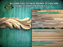 Load image into Gallery viewer, Acanthus Leaf Carved Wood Moulding – Opulent Baroque-Style Wooden Trim, 40", 1 pc, Unpainted, Wooden Baguette, Furniture Moulding