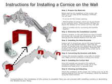 Load image into Gallery viewer, Custom order. Le Roi Soleil Cornice - French Baroque Classicism Elegance, set of 4 pcs - 108". Unpainted,  finger-joined multi-tone Alder material