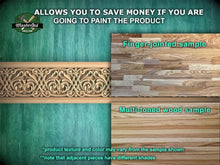 Load image into Gallery viewer, Intricate Celtic Knot Wood Moulding – Wood Carved Design, 40", 1 pc, Unpainted, Baguette