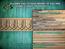 Load image into Gallery viewer, Gothic Flipping Moulding - Medieval Pattern, 40", 1 pc, Unpainted, Baguette, Carved decor