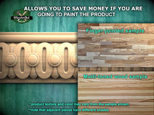 Load image into Gallery viewer, Classic Beaded Oval Wood Moulding – Decorative Wooden Trim, 40" Elegant Wood Detail, 1 pc, Unpainted, Baguette