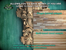 Load image into Gallery viewer, Carved Corbel with Human Face – Classical Decor Accent, Unpainted, Decorative Carved Wooden Corbel, 1pc, wood onlays, wood wall art decor