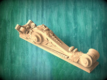 Load image into Gallery viewer, Custom order. Carved decor: onlays, corners and corbels. Multi-toned wood