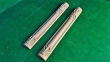 Load image into Gallery viewer, Carved Pilasters, Set 2pc, Pair of Carved Wood Trim Post Pillars