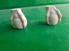 Load image into Gallery viewer, Wooden Paws with Claws, Set of 2pcs, Legs with Eagle's Claws, classic style legs, baroque legs, wooden legs, queen anne style