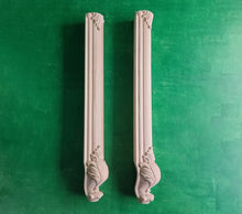 Load image into Gallery viewer, Carved Cabriole Legs of wood, Set of 2pc, for the dresser, coffee table, for furniture restoration