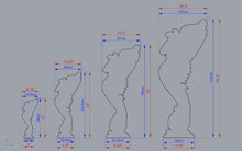 Load image into Gallery viewer, Lion carved post for stairs, Lion wooden sculpture, Lion statue, Lion First baluster Lion, Lion pillar, Custom size wooden balusters