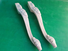 Load image into Gallery viewer, Beautiful Carved Cabriole Legs, Set 2pc, for the table, classic style legs, baroque legs